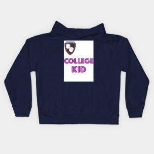 COLLEGE KID.PURPLE Kids Hoodie